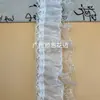 Em Estoque Chiffon Franzido Renda Multicamadas Pregueada Barra com Babados para Punhos e Bainhas de Saia DIY Feitos à Mão