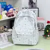 Nueva Mochila de Doble Hombro Estilo Retro Americano Bordada con Letras para Mujer Mochila Sencilla de Viaje para Hombre Estudiante de Secundaria Preparatoria Bolso Escolar para Mujer
