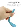 Cuchara de Silicona de Grado Alimenticio Más Vendida para Comer, Cuchara Suave de Alimentación Complementaria para Recién Nacidos, Juego de Cuchara y Tenedor para Puré de Frutas y Cereales de Arroz