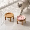 Tigela de Cerâmica para Gatos com Patas Coloridas, Alimentador Lento com Suporte, Tigela para Cães, Tigela Doméstica para Animais de Estimação, Tigela Anti-tombamento, Tigela para Alimentação Lenta Anti-engasgo