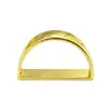 Anillo para Servilletas Semicircular de Aleación Nueva Electrochapada Boutique Transfronterizo Forma de D Simple Metal Hotel Decorativo Hebilla de Anillo para Servilletas