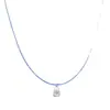 Zhuo Zhi Fan Joyería Estilo Emperatriz Plata S925 Hilo de Pescar Invisible Collar Estilo Verano Versátil Cadena Clásica para Clavícula