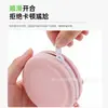 Bolsa de Almacenamiento Redonda de Silicona con Mini Cremallera, Monedero Impermeable Portátil, Resistente al Desgaste, Cartera Ligera y Compacta