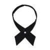Corbata Negra para Mujer JK Corbata de Lazo Japonesa Estilo Universitario Decoración de Camisa DK Hombres Hombres Perezosos Gratis Color Sólido Casual Corbata Pequeña