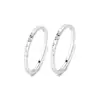 Anillos de Pareja de Plata Pura S999 con Patrón Martillado Liso, Diseño Único, Suaves y Exquisitos, Joyería de Moda y Sencilla, Disponibles para Venta al por Mayor