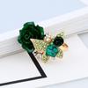 Anel Ajustável de Flor de Resina Rosa Fresca de Alta Qualidade, Vendido Quente Transfronteiriço, Boutique de Moda Coreana/Japonesa