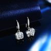 Pendientes de plata de ley s925 de gran venta, con moissanita hueca en forma de corazón de 1 quilate, pendientes de moda, joyería, suministro de fábrica en vivo
