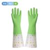 Luvas de Nitrilo Estendidas para Lavar Louça, Borracha Durável para Limpeza Doméstica de Cozinha, Impermeável, Resistente ao Desgaste, Luvas de Lavanderia de Veludo com Mangas Longas
