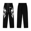 Conjunto de Sudadera con Capucha y Pantalones de Marca de Tendencia Hellstar Europeo y Americano Transfronterizo Estampado de Letras Holgado de Tendencia
