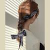 Novo Estilo Elástico de Cabelo Fita Faixa de Cabelo Estilo Francês Acessórios de Laço de Cabelo Retrô Corda de Cabelo Acessórios de Cabelo Lenço de Seda Feminino Cinto de Cabelo