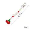 Encanto Creativo Nuevo de Acrílico Transparente con Forma de Estrella de Cinco Puntas para Bolso Colgante para Teléfono Ins de Nicho Colgante de Llavero de Cereza