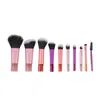Kit de pincéis de maquiagem coloridos transfronteiriços 10 ferramentas de beleza para maquiagem pincel conjunto completo de pincel para pó pincel corretivo pincel para sombra atacado