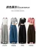 Pantalones de traje plisados marrones para mujer, nuevos de otoño, de cintura alta, ajustados, estilo relajado, para personas petite, pantalones de pierna ancha con curva