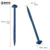 Parafusos Fabricados nos EUA para Marcenaria com Furos Inclinados e Ranhuras Quadradas # 8*2-1/2 Rosca Grossa Parafusos Quadrados para Madeira 63mm Classe 8.8