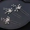 Tocado de Cristal Estilo Antiguo con Pedrería Marquise Pasador de Novia Pasador en Forma de U con Pedrería Accesorios de Boda Pasador Accesorios para Novias