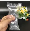 En stock bolsa de plástico PE con cierre hermético bolsa transparente para envasado de alimentos bolsa de almacenamiento sellada bolsa de hueso bolsa de sellado impresión de logotipo
