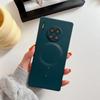 Adecuado para Huawei Mate50Pro Funda de Teléfono Móvil P50 con Succión Magnética de Silicona con Película Protectora para Lente Integrada y Malla a Prueba de Polvo, Funda Protectora Anti-Caídas