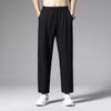 Pantalones de Trabajo de Terciopelo Engrosado para Otoño e Invierno Pantalones Casuales Rectos para Hombre Color Sólido Sueltos Elásticos