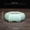 Vaso de cerâmica criativo mini vaso para suculentas vaso redondo quadrado vaso para varanda escritório mesa vasos para bonsai fábrica atacado