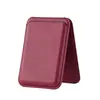 Venda direta da fábrica, porta-cartões de suporte magnético em forma de A feito sob medida adequado para a série iPhone, carteira dobrável de couro
