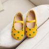 Zapatos de Cuero para Niña para Usar al Aire Libre Primavera y Otoño Nuevos Zapatos Tipo Ballet Redondos Pequeños con Escote en U Zapatos para Niña Princesa Bebé Lunares Dopamina