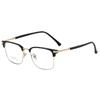 17113 fabricantes gafas de montura de stock Hombres de negocios Clásico montura de cejas se puede equipar con montura de gafas planas para miopía