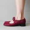 Nuevos Zapatos de Salón Poco Tacón con Correa de Hebilla Estilo Europeo y Americano de Primavera para Comercio Exterior Transfronterizo