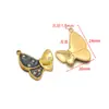 Moda Acero Inoxidable Gota de Aceite Mariposa Colgante Pedrería Colgante DIY Collar Pendiente Joyería Accesorios Venta al por Mayor Transfronterizo