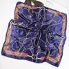 Cachecol de Seda 70X70 Cachecol Quadrado Pequeno Feminino Estilo Coreano Ins Cachecol High-End Protetor de Pescoço Verão Cachecol de Seda Pequeno Versátil Xale Cachecol