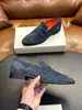 Mocasines de cuero gamuza de alta gama, con pespunte superior STN, cómodos zapatos casuales de caballero de suela plana para exportación
