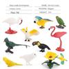 Simulação Transfronteiriça Mini Fazenda Aves Galinha Pato Ganso Vaca Ouro Animal Pequeno Modelo em Miniatura Ornamentos de Mesa de Areia Atacado