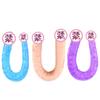 Dragão de duas cabeças simulação vibrador masculino e feminino equipamento de masturbação Silicone Anal plug massagem brinquedos sexuais produtos sexuais adultos