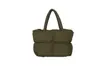 Bolso tote acolchado de otoño e invierno para mujer, bolso de mano y bandolera versátil de gran capacidad