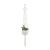 Cesta colgante de bolsillo para jardinería, cesta colgante de cuerda de algodón natural tejida a mano, maceta para flores, maceta para balcón, red para maceta.