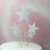 Decore o tamanho do bolo lindo cartão criativo estrela de cinco pontas Amor terno sete bolo de aniversário lindo