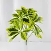 Arranjo Pequeno Artificial Personalizado com 7 Cabeças Planta Artificial Pequena Planta com Folhas Falsas Acessórios para Parede de Plantas Desktop de Escritório Bonsai