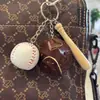 Llavero Colgante Mini Béisbol Transfronterizo Accesorios Deportivos Casuales Softbol Béisbol Pequeños Accesorios Fabricante de Manualidades
