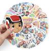 50 Folhas Xuan Vento Equipe de Guerra Grafite Transfronteiriço Desenho Animado Animação Conta de Mão Infantil Cartão Goo DIY Adesivo para Skate Bagagem