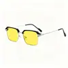 Gafas de sol de media montura para hombre, modernas y elegantes, para uso diurno y nocturno, Gafas de visión nocturna para conductores, Conducción, Pesca, Gafas de sol fotocromáticas con protección solar