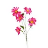 Flores de margarita artificiales para decoración del hogar, flores de cosmos artificiales para bodas, arreglos florales terminados, se pueden enviar en nombre de los clientes
