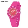 Reloj de Cuarzo Estilo Coreano Sanda Sencillo Ligero Resistente al Agua para Estudiantes de Primaria y Secundaria Reloj de Pulsera Infantil Solo Hora Luminoso