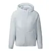 Ropa de aire acondicionado con protección solar para trabajos al aire libre, chaqueta ligera de seda helada con ventilador para enfriar, abrigo deportivo con capucha para enfriar, ropa funcional
