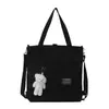 Bolso Casual Elegante para Mujer 2025 Nuevo Bolso de Lona Estilo Coreano Moda Bolso de Hombro Único Cruzado Versátil Ropa de Trabajo Bolso de Gran Capacidad