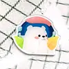 INS insignia acrílica caricatura panda azul broche lindo emoji pin accesorio pegatina para teléfono decoración