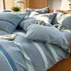 Conjunto de Quatro Peças em Algodão Puro Tingido em Fio, Estilo Novo 2026