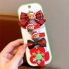Nuevo Pasador Navideño de Lazo Lindo para Niños Campana Alce Copo de Nieve Pinza de Pico de Pato Traje Regalo de Vacaciones para Estudiantes