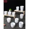 Copo Melamina Espesso Branco A8, Copo de Chá para Restaurante de Hot Pot, Copo Imitação Porcelana, Copo Plástico Comercial para Bebidas, Inquebrável para Uso Comercial