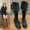 Botas altas de ante Maillard, elegantes y fáciles de usar, 2024. Nuevas botas de caballero para uso diario, con suela suave y versátiles.