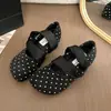 Bailarinas con tiras, diseño retro de lunares, bailarinas de punta poco profunda, estilo francés, nueva colección 2026, zapatos Mary Jane para mujer, adecuados para primavera y otoño