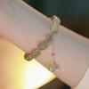 Pulseira Trevo de Quatro Folhas Feminina ins Design de Nicho Não Desbota Pulseira Vintage Luz de Luxo Elegante Presente de Aniversário